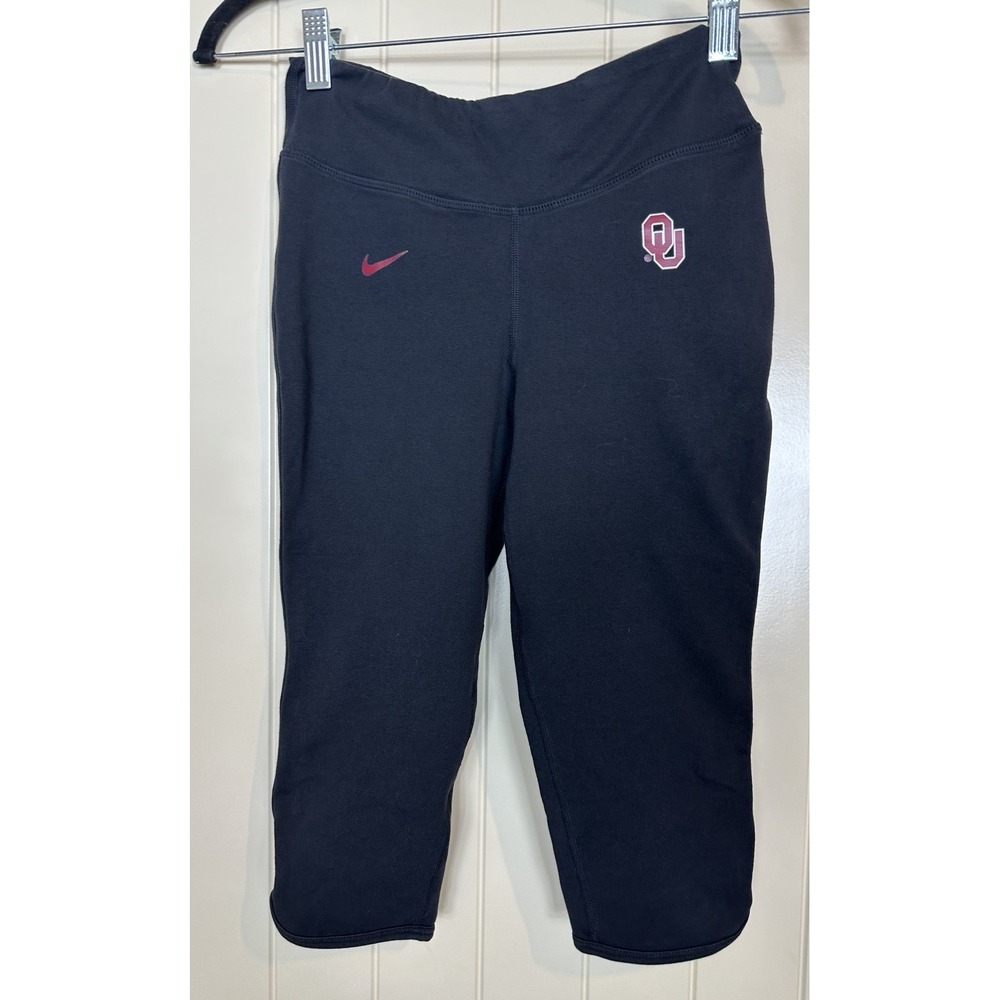Nike Dri Fit‎ OU OKLAHOMA SOONERS Capri Cropped leggings sz XS
